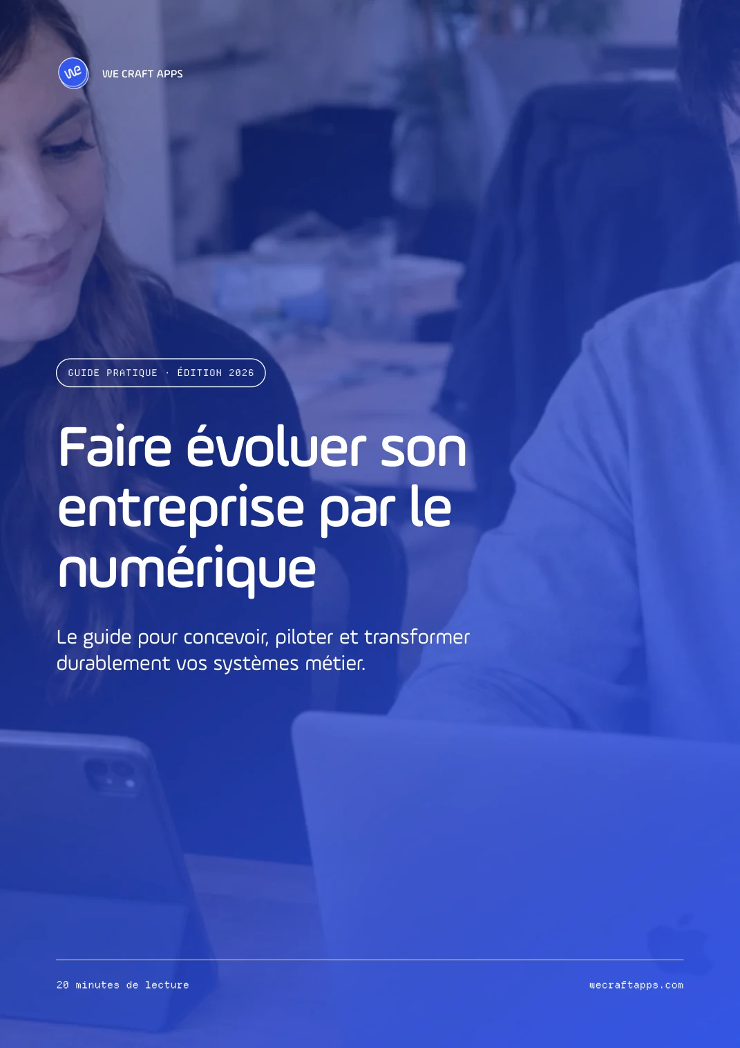 Couverture du guide Faire évoluer son entreprise par le numérique